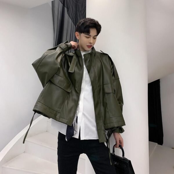 Fashion Casual Stand-collar Short Jacket Spring and Autumn Jacket Streetwear Jacket