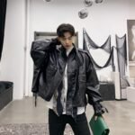 Fashion Casual Stand-collar Short Jacket Spring and Autumn Jacket Streetwear Jacket