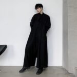 Japan Retro Fashion Streetwear Men Loose Casua Pants Overalls Harem Pant Jumpsuit Drop Crotch Jumpsuit