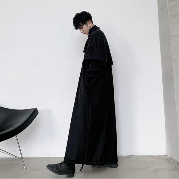 Japan Retro Fashion Streetwear Men Loose Casua Pants Overalls Harem Pant Jumpsuit Drop Crotch Jumpsuit