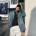 Men's Retro Fashion Suit Coat Jacket Stage Fashion Show Clothes