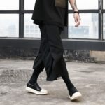 Hip Hop Punk Gothic Loose Casual Skirt Trousers Japan Kimono Harem Pant