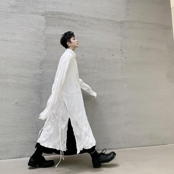 Harajuku, Japan Streetwear Gothic Long Dress Shirt