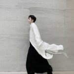 Harajuku, Japan Streetwear Gothic Long Dress Shirt