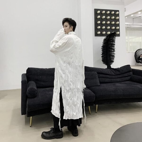 Harajuku, Japan Streetwear Gothic Long Dress Shirt