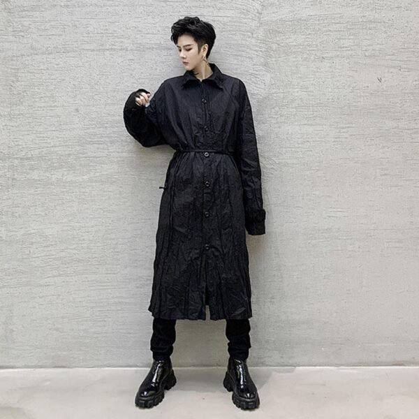 Harajuku, Japan Streetwear Gothic Long Dress Shirt