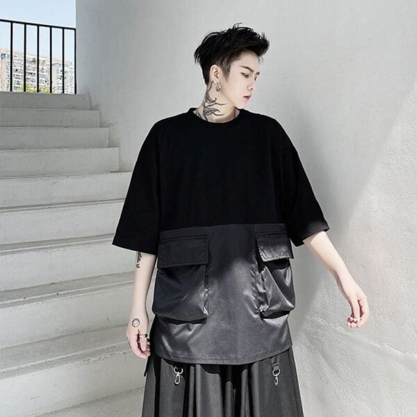 Men's streetwear hip-hop loose T-shirt