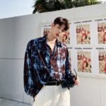 Men Retro Fashion Casual Loose Long Sleeve Shirt Male Streetstyle Hip Hop Shirts