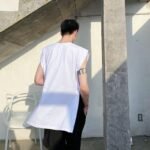 Japanese Style Fashion Loose Sleeveless T-shirt