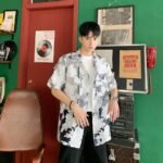 Men's Short Sleeve Casual Shirt Jacket