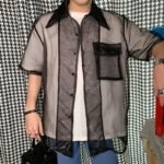 Men's Short Sleeve Casual Shirt Jacket
