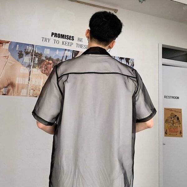 Men's Short Sleeve Casual Shirt Jacket