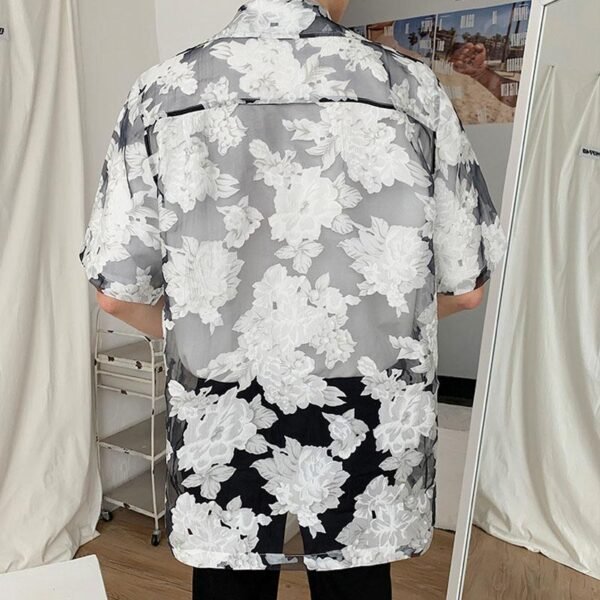 Men's Short Sleeve Casual Shirt Jacket