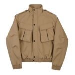 Retro Short Jacket Men's Streetwear Hip Hop Cargo Coat Jacket