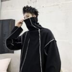 Men Turtleneck Long Sleeve Shirts Black Turtleneck Pullover Shirt