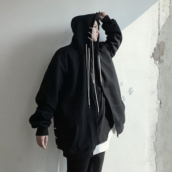 Gothic Loose Hooded Jacket Cardigan Jacket