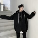 Gothic Loose Hooded Jacket Cardigan Jacket