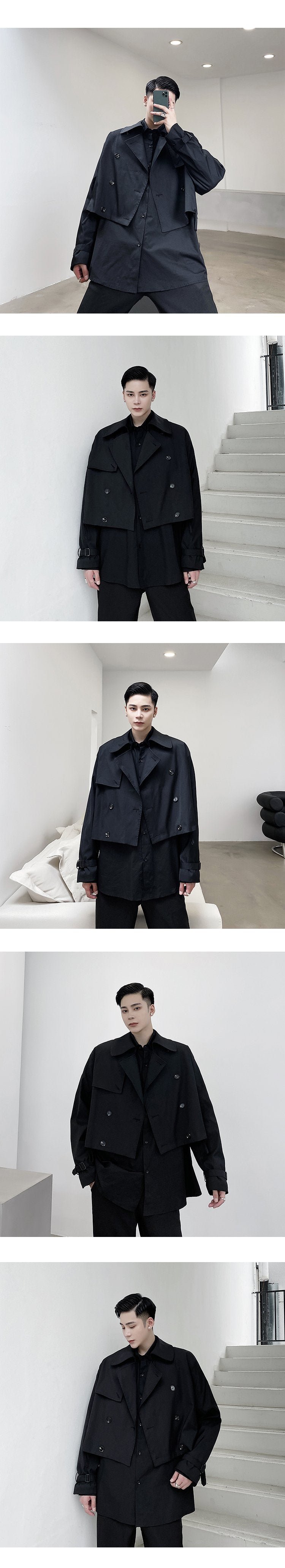 A261 Original Design Short Personalized Versatile Korean Loose Jacket Jacket