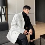 P135 Thick Color Matching Suit Jacket Men