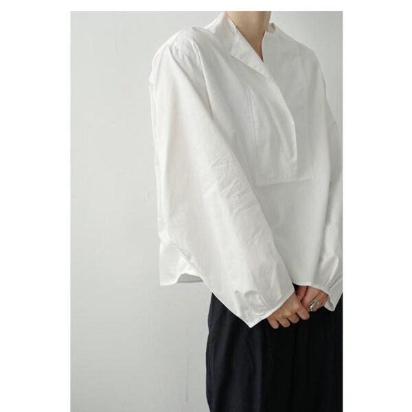 P55 Lazy Pullover Long Sleeve Temperament Shirt