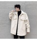 KK1576 Winter Pure Thicken Jacket Men's Loose Cotton Jacket