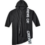 Fashion Loose Jacket Zip Up Jacket Long Black Jacket Mens