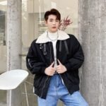 P135 Winter Lamb Wool Warm Cotton Jacket