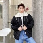 P135 Winter Lamb Wool Warm Cotton Jacket