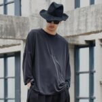 Original Design New Dark Series Yamamoto Yaosi Style Zipper Long Sleeve T-shirt