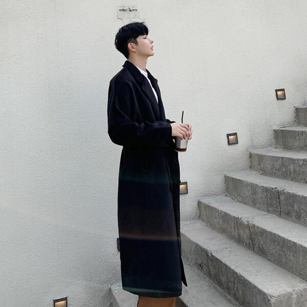 D271 Korean Style Long Casual Coat