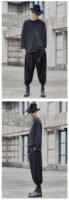 Original Design New Dark Series Yamamoto Yaosi Style Zipper Long Sleeve T-shirt