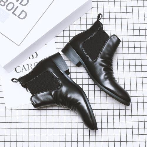 A248-9938-F110 Pointed High-heeled Leather Shoes