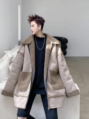 W203 P155 Winter Lamb Wool Jacket Thickened Casual Coat