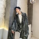 Street Fashion Velvet Suit Green Velvet Pant Suit Mens