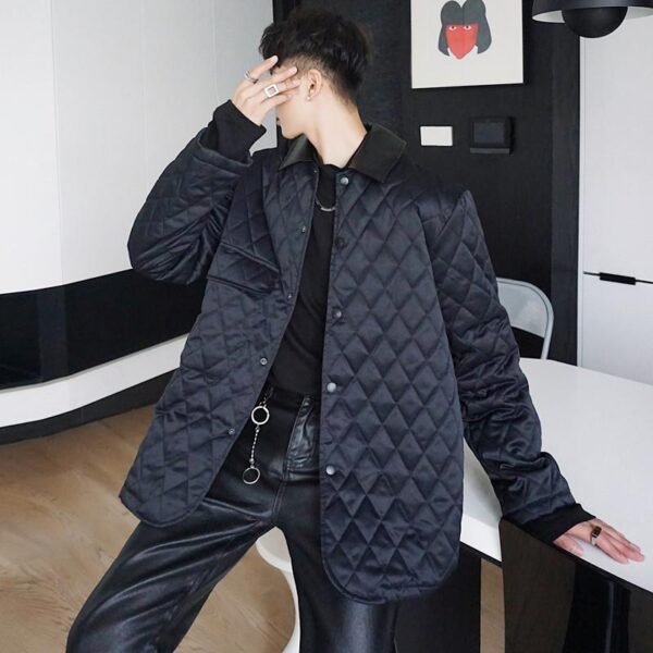 P135 Winter Retro Male Casual Temperament Jacket