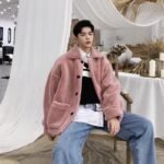 Winter Woollen Coat for Men and Women with Thickened Icelandic Velvet