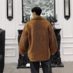 Winter Woollen Coat for Men and Women with Thickened Icelandic Velvet