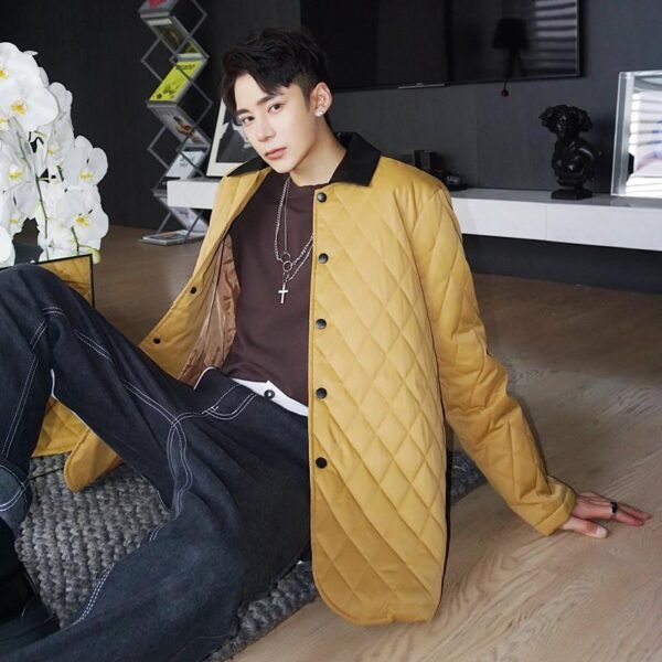P135 Winter Retro Male Casual Temperament Jacket