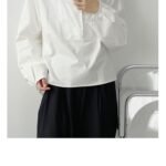 P55 Lazy Pullover Long Sleeve Temperament Shirt
