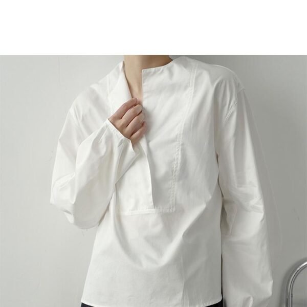 P55 Lazy Pullover Long Sleeve Temperament Shirt