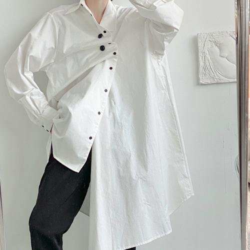 C2956 P70 Asymmetric Japanese Loose Unisex Punk Shirt