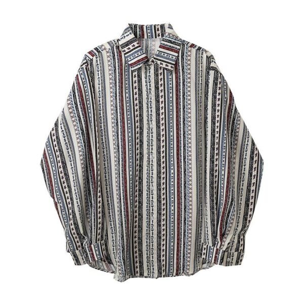 A261 Retro Loose Long Sleeve Shirt