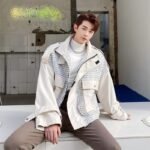 H1138 P115 Stitching Fried Street Jacket