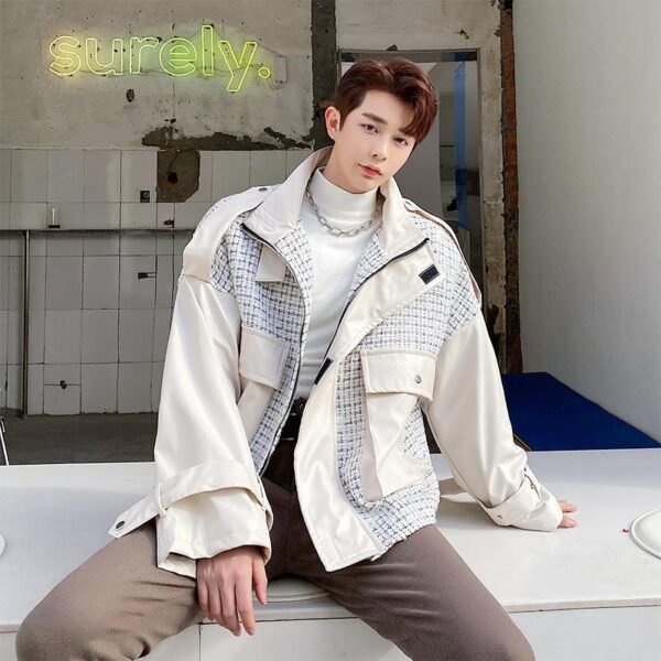 H1138 P115 Stitching Fried Street Jacket