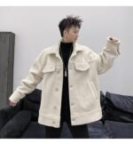 KK1576 Winter Pure Thicken Jacket Men's Loose Cotton Jacket