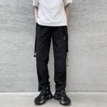 DK204 Casual Pants with Various Wearing Methods Men's Leggings and Overalls Loose Trend Straight Wide-leg Pants