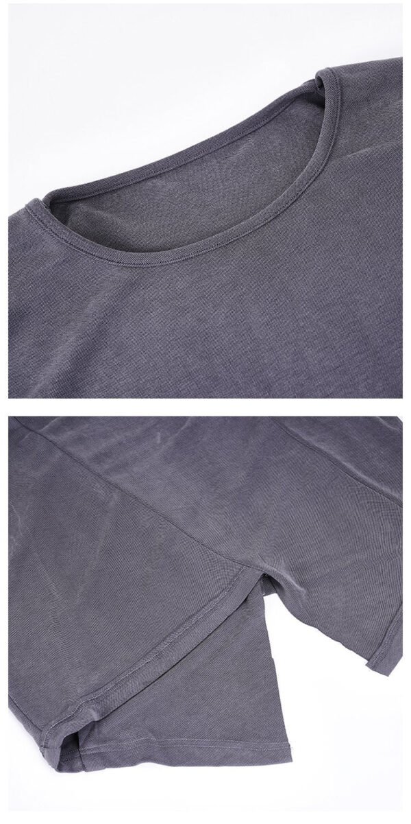 Original Design Dark Yamamoto Style Back-and-forth Stitched Long-sleeved T-shirt