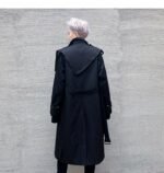 P125 Autumn and Winter Mid-length Men's Windbreaker Loose Lapel Jacket