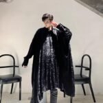 Irregular Wide Version Long Sleeve Shirt Fashion Men's Long Shirt