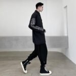 Japanese Yohji Yamamoto Casual Long-Sleeved Shirt Loose Shirt for Men
